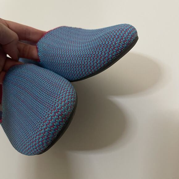 Rothy's The Loafer Bluebell Triple Stitch Knit Fabric Flats US 9 EU 40 - Picture 8 of 9